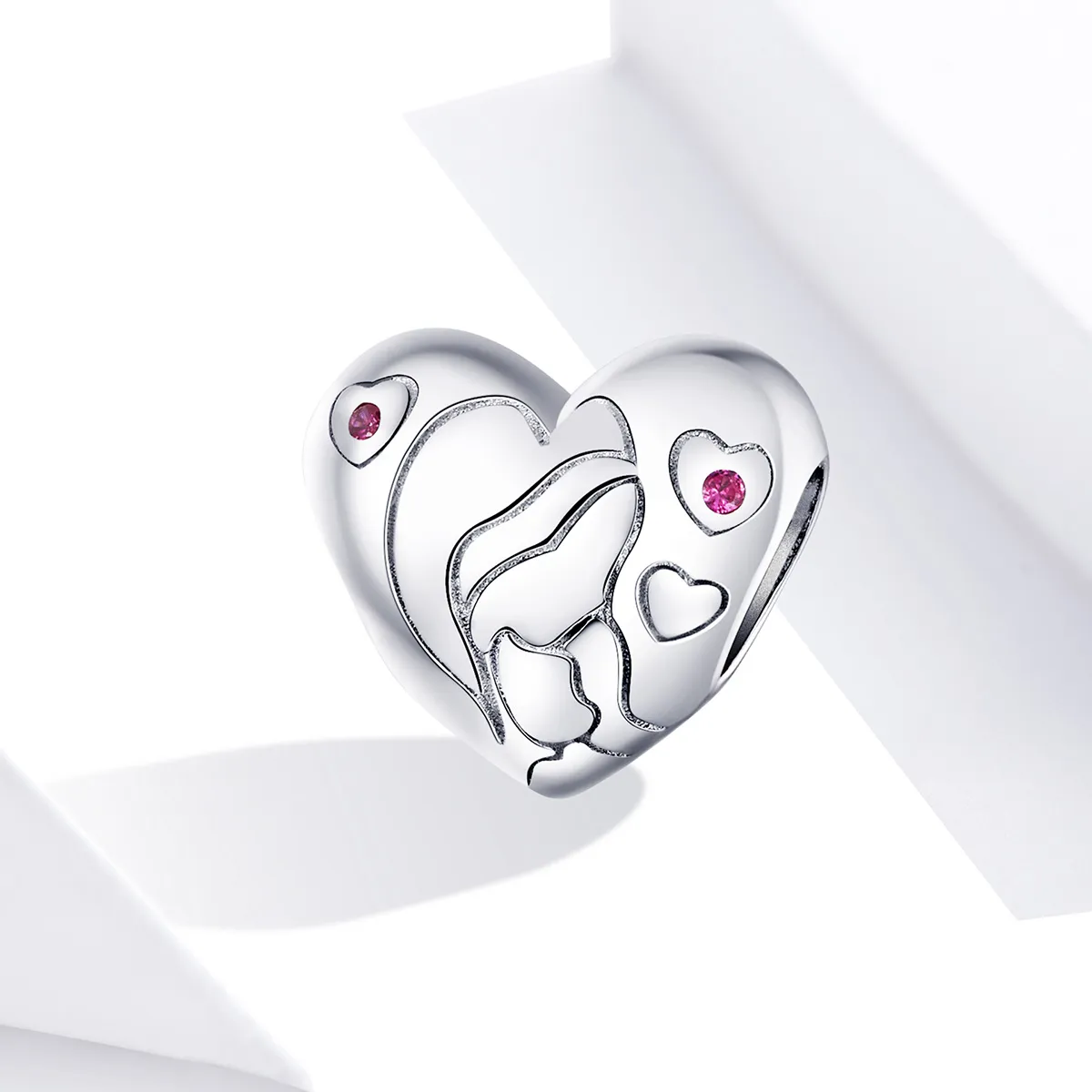 Pandora Style Silver Charm, Star In Love - BSC216