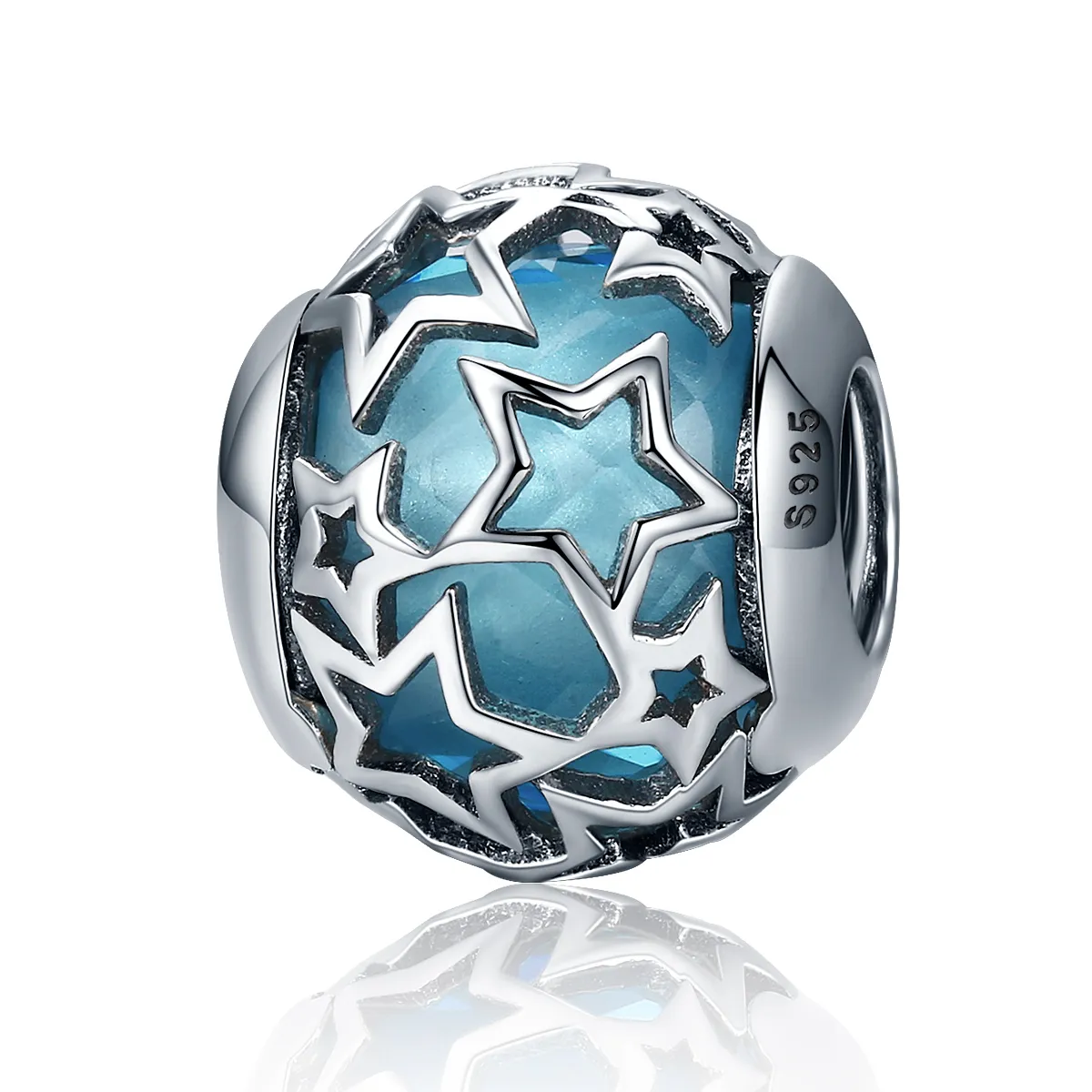 Pandora Style Silver Charm, Stars - SCC411