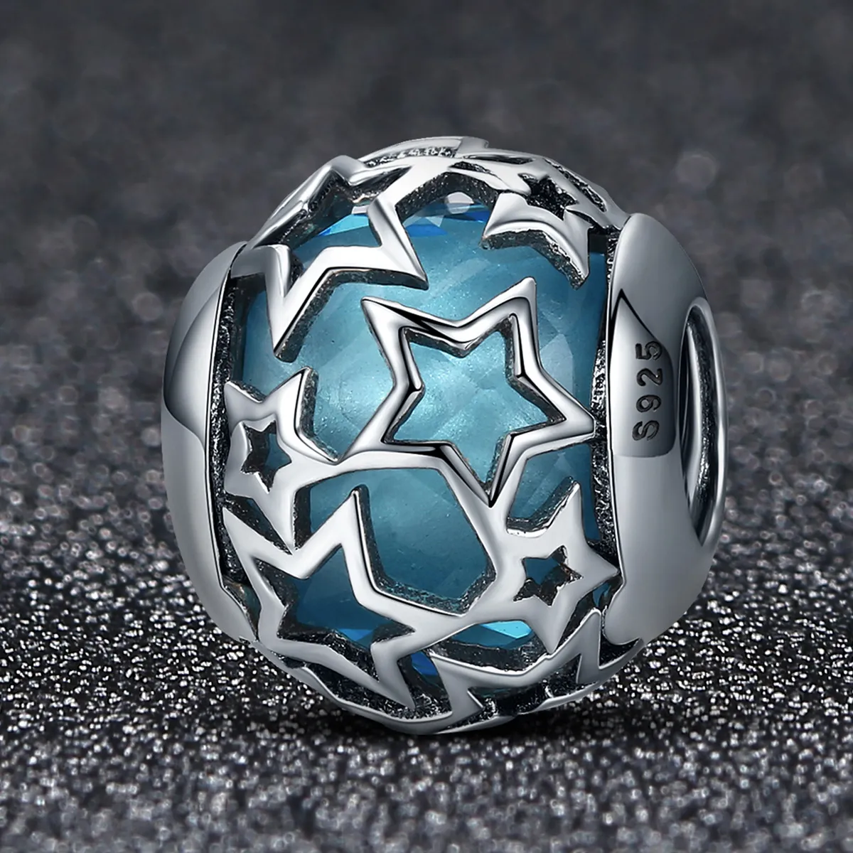 Pandora Style Silver Charm, Stars - SCC411