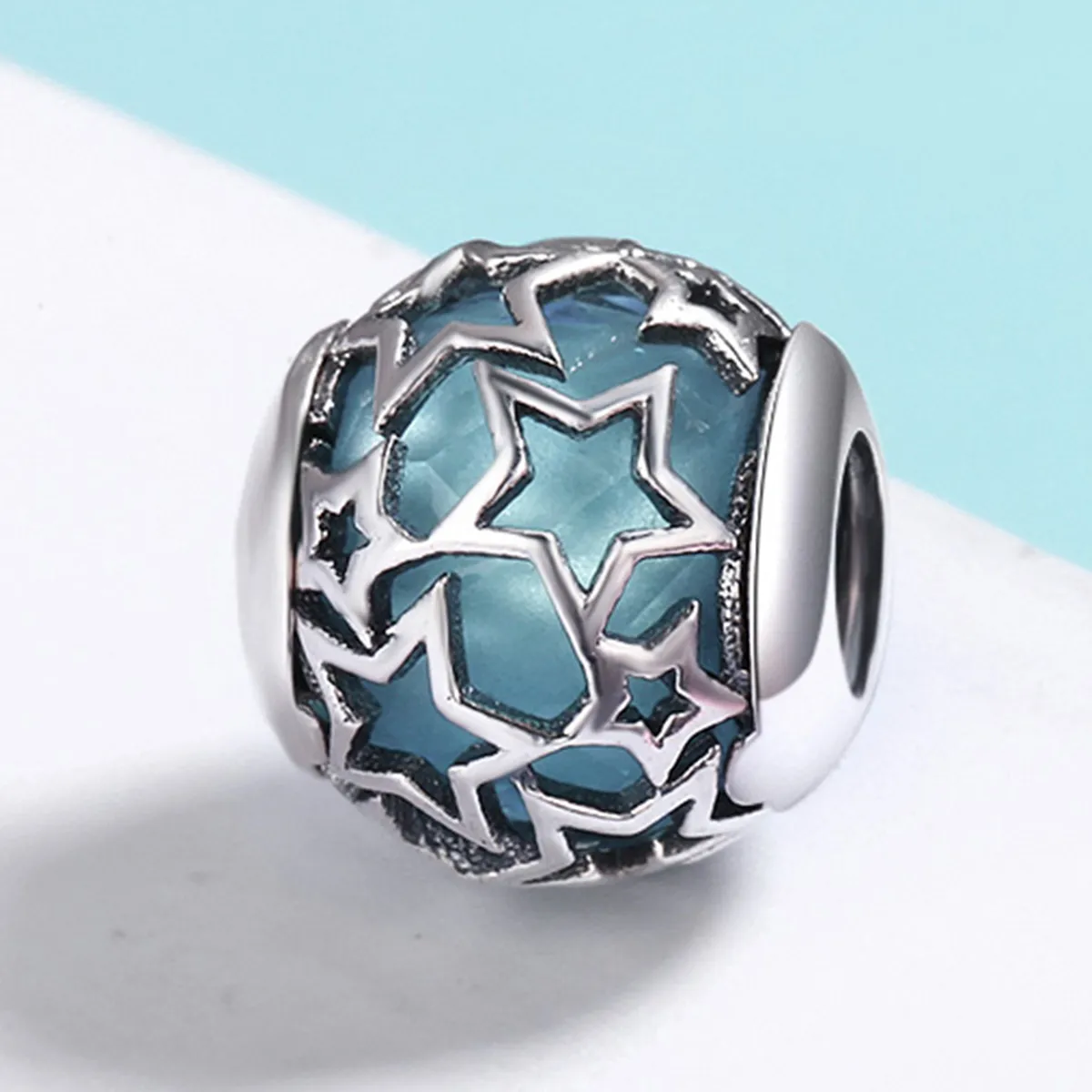 Pandora Style Silver Charm, Stars - SCC411