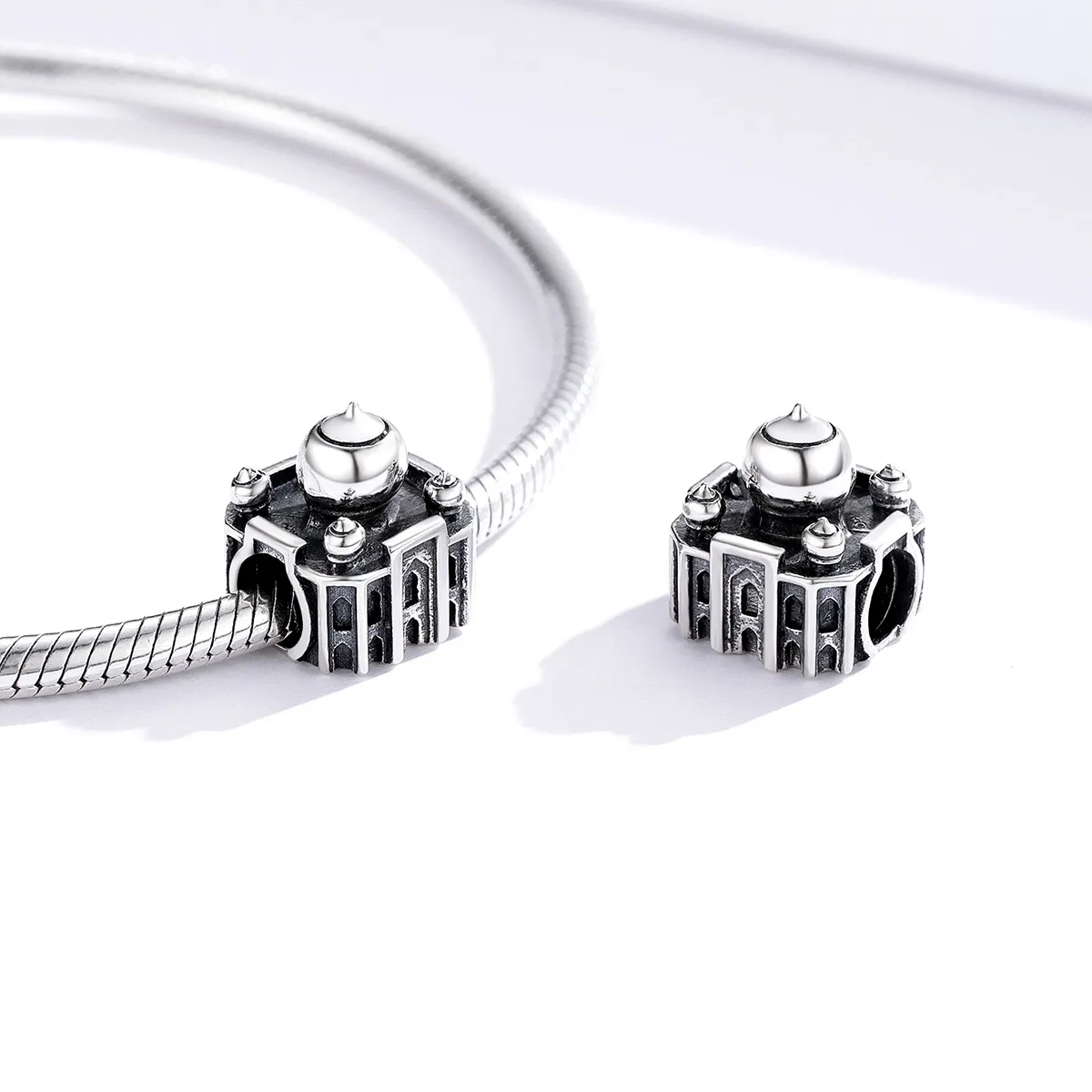 Pandora Style Silver Charm, State Charm Taj Mahal - SCC1542