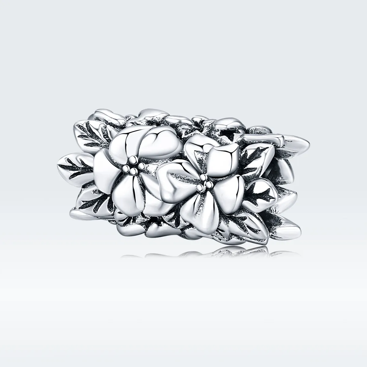 Pandora Style Silver Charm, Summer Flower - SCC1488