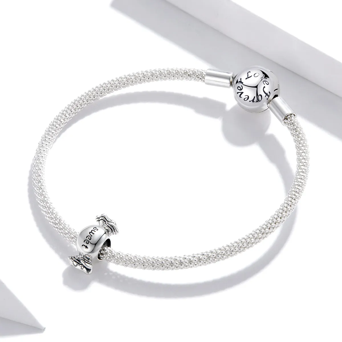 Pandora Style Silver Charm, Sweet Candy - BSC353