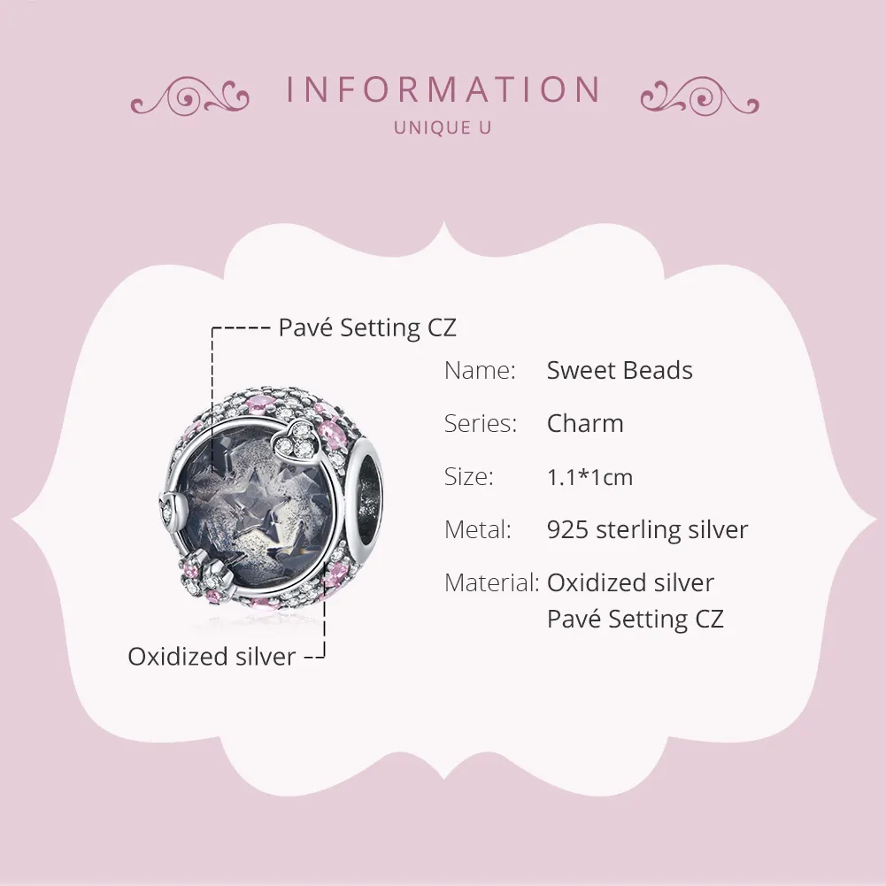 Pandora Style Silver Charm, Sweet - SCC1809