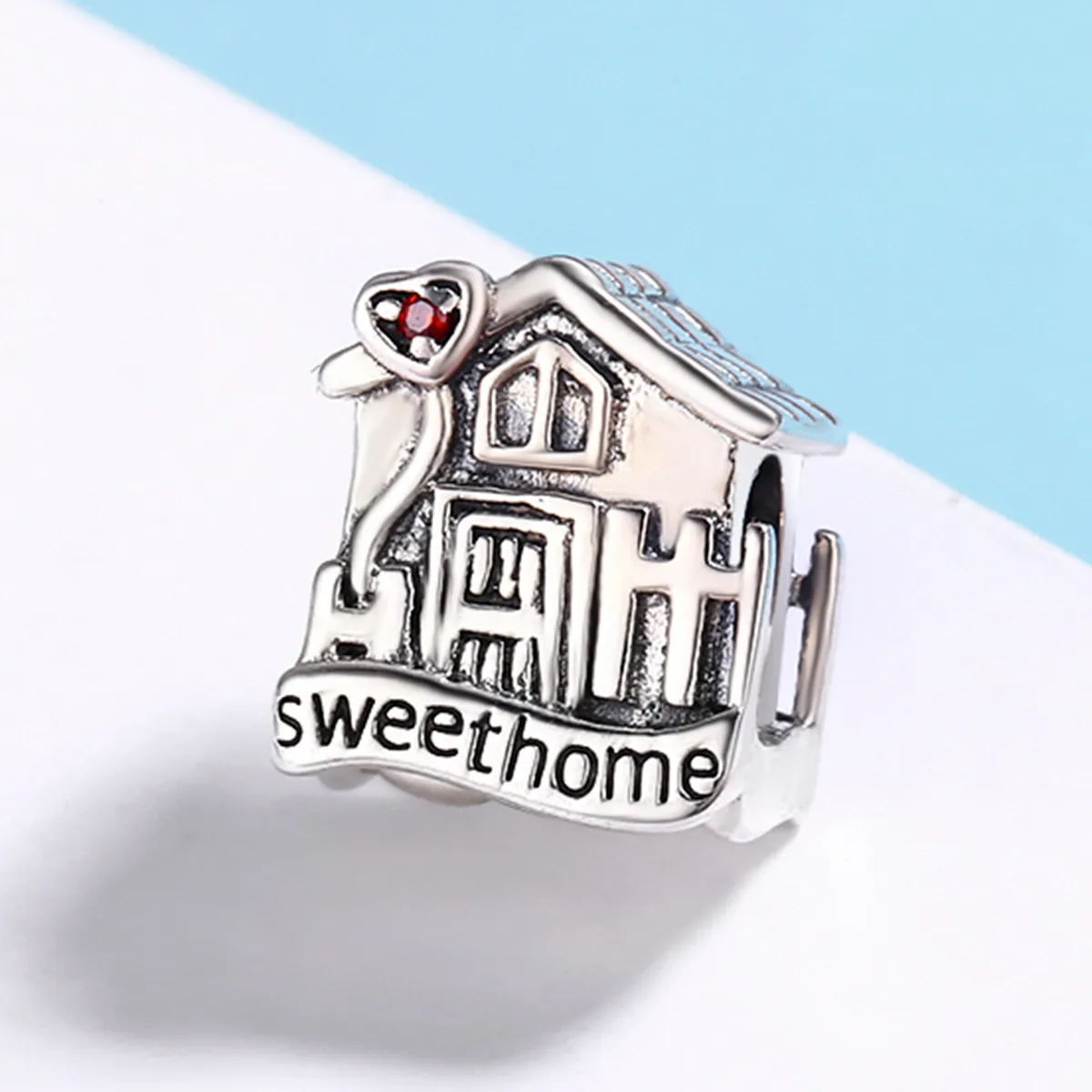 Pandora Style Silver Charm, Sweethome - SCC416