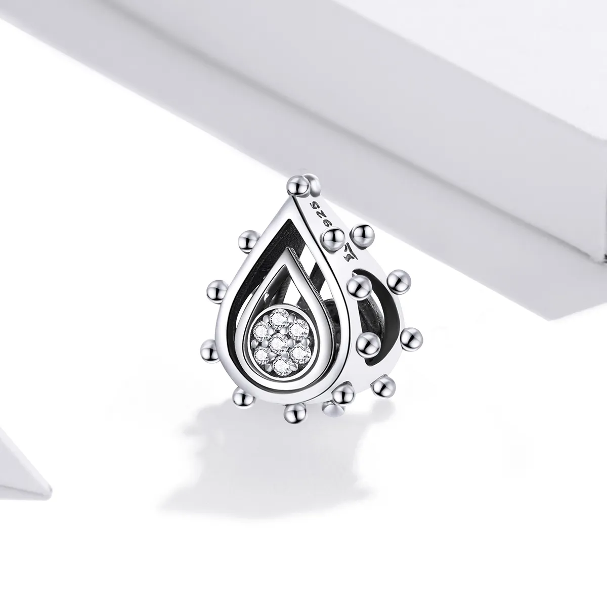 Pandora Style Silver Charm, Teardrop - SCC1723