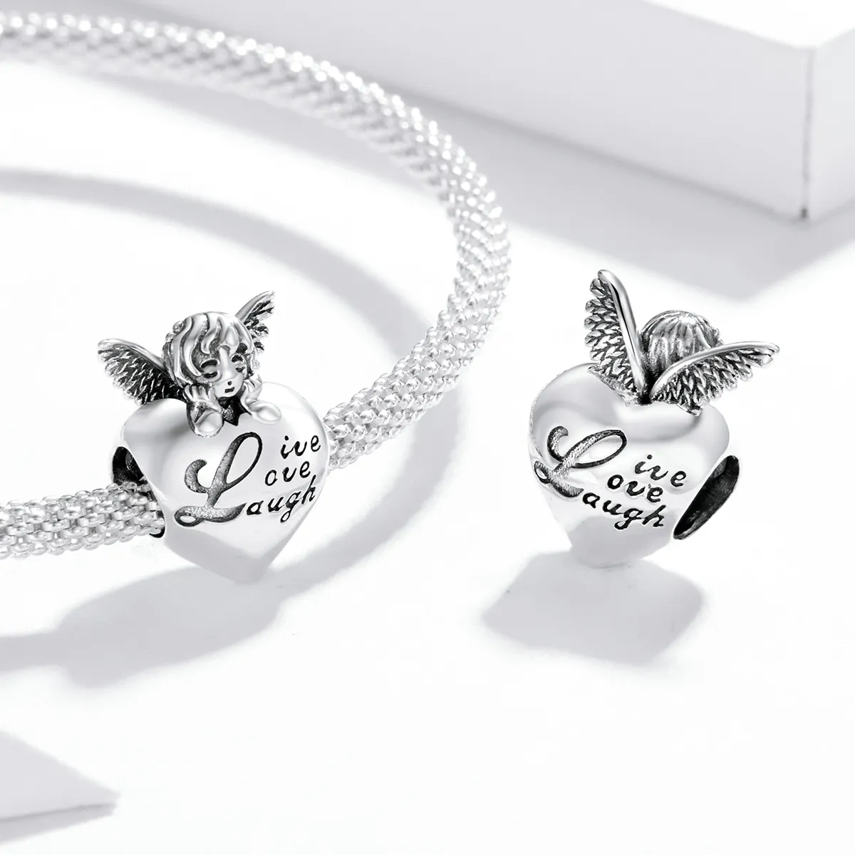 Pandora Style Silver Charm, Thanksgiving Angel - SCC1633