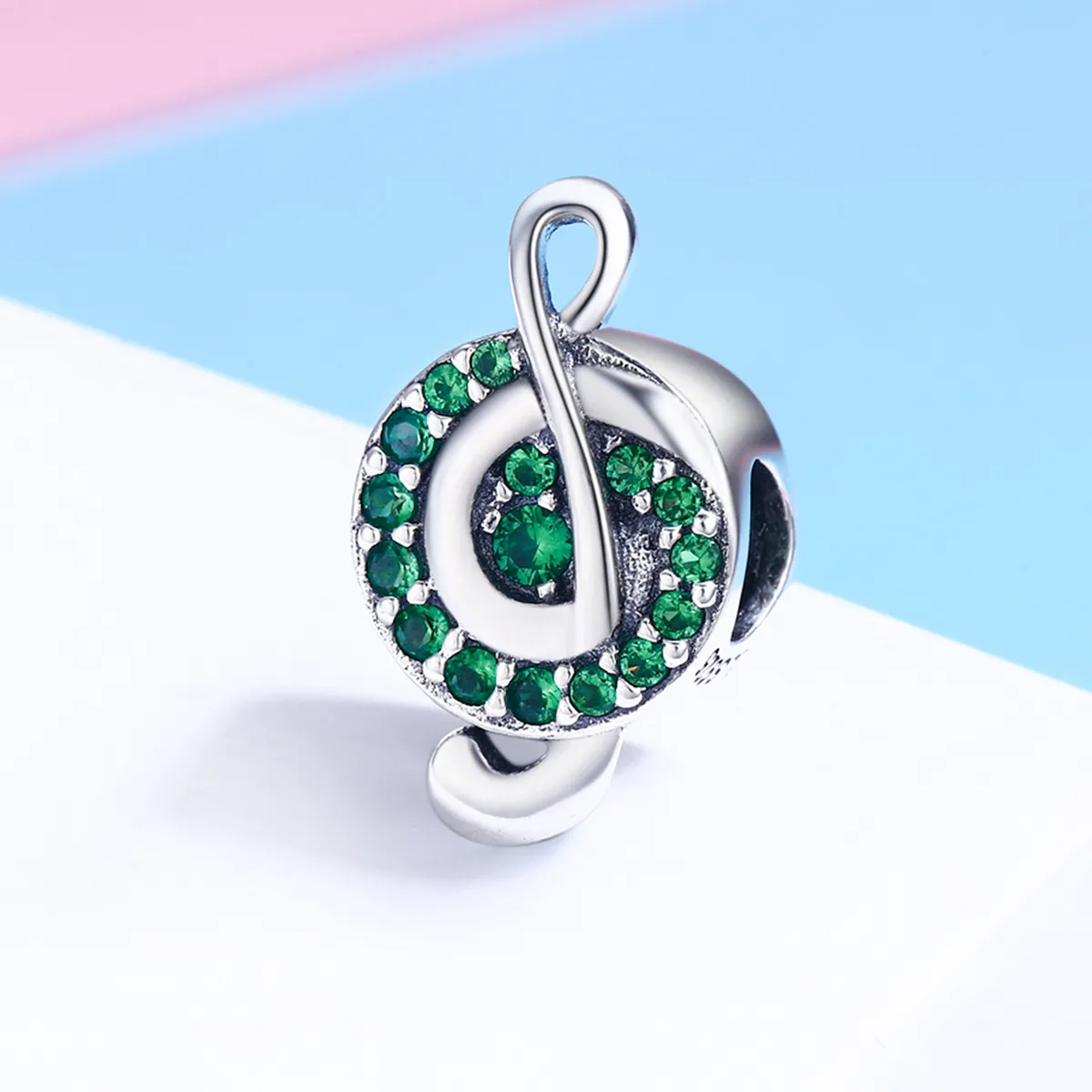 Pandora Style Silver Charm, Treble Clef - SCC450