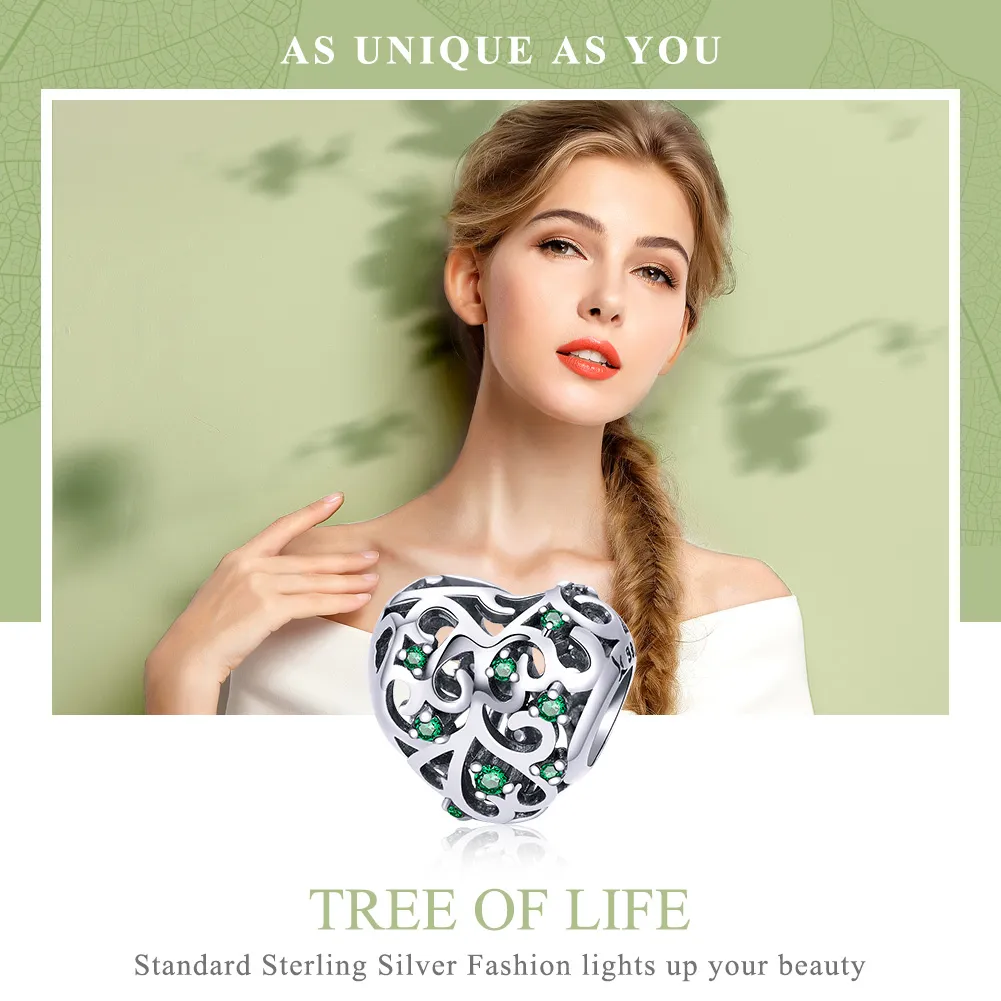 Pandora Style Silver Charm, Tree of Life - SCC720