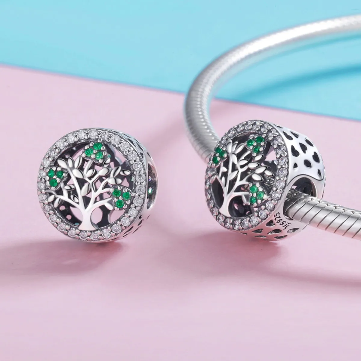 Pandora Style Silver Charm, Tree of Life - SCC919