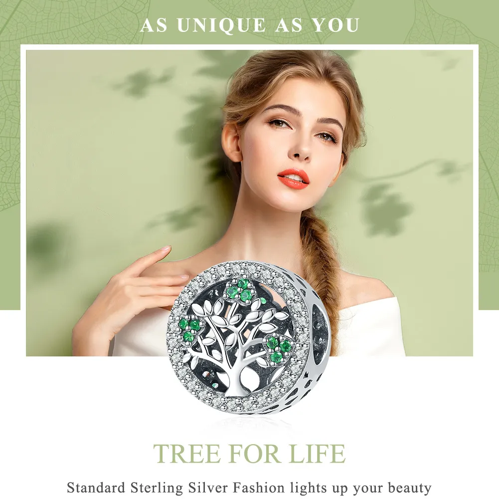 Pandora Style Silver Charm, Tree of Life - SCC919