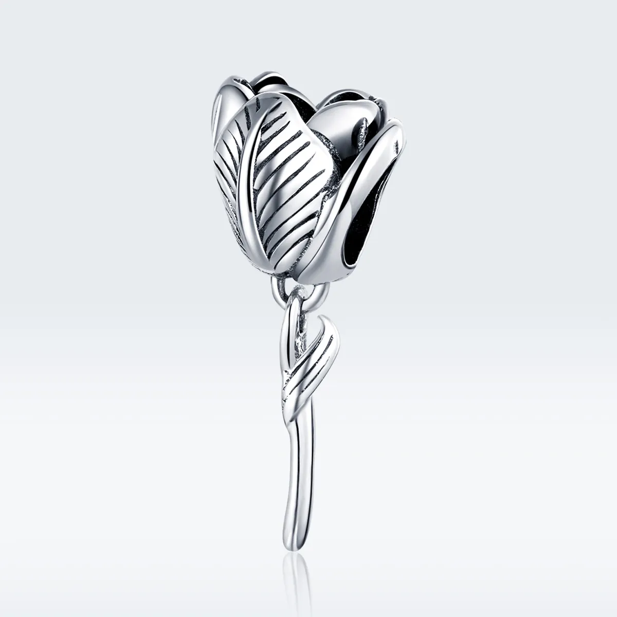 Pandora Style Silver Charm, Tulip - SCC1514