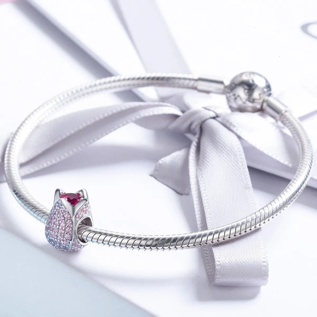 Pandora Style Silver Charm, Tulip - SCC569