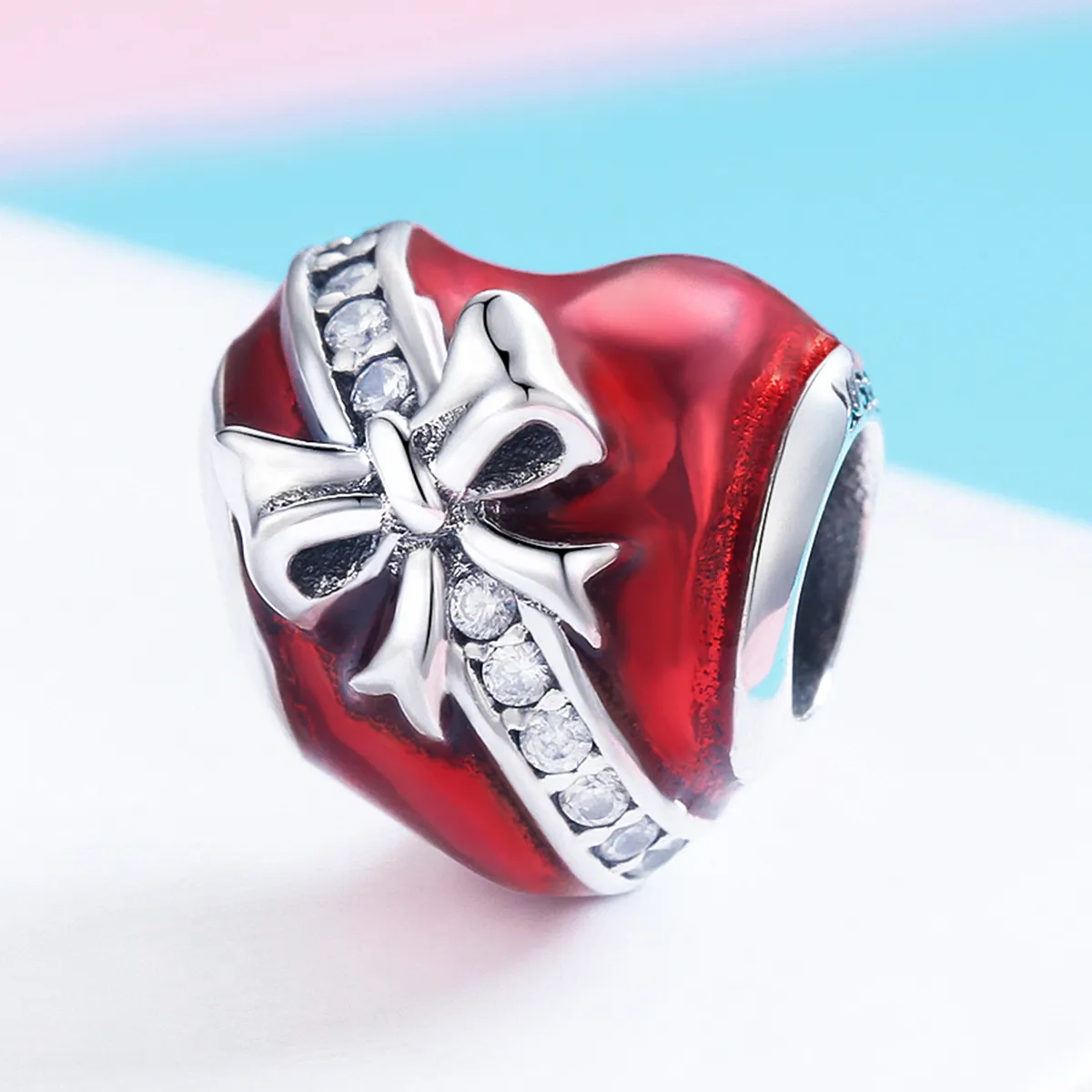 Pandora Style Silver Charm, Valentine's Day Love Gift - SCC741