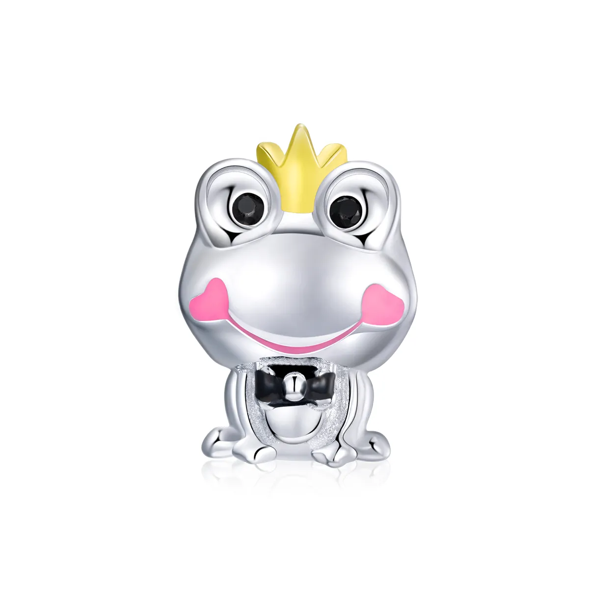 Two Tone Pandora Style Charm, Gentle Frog - SCC1769