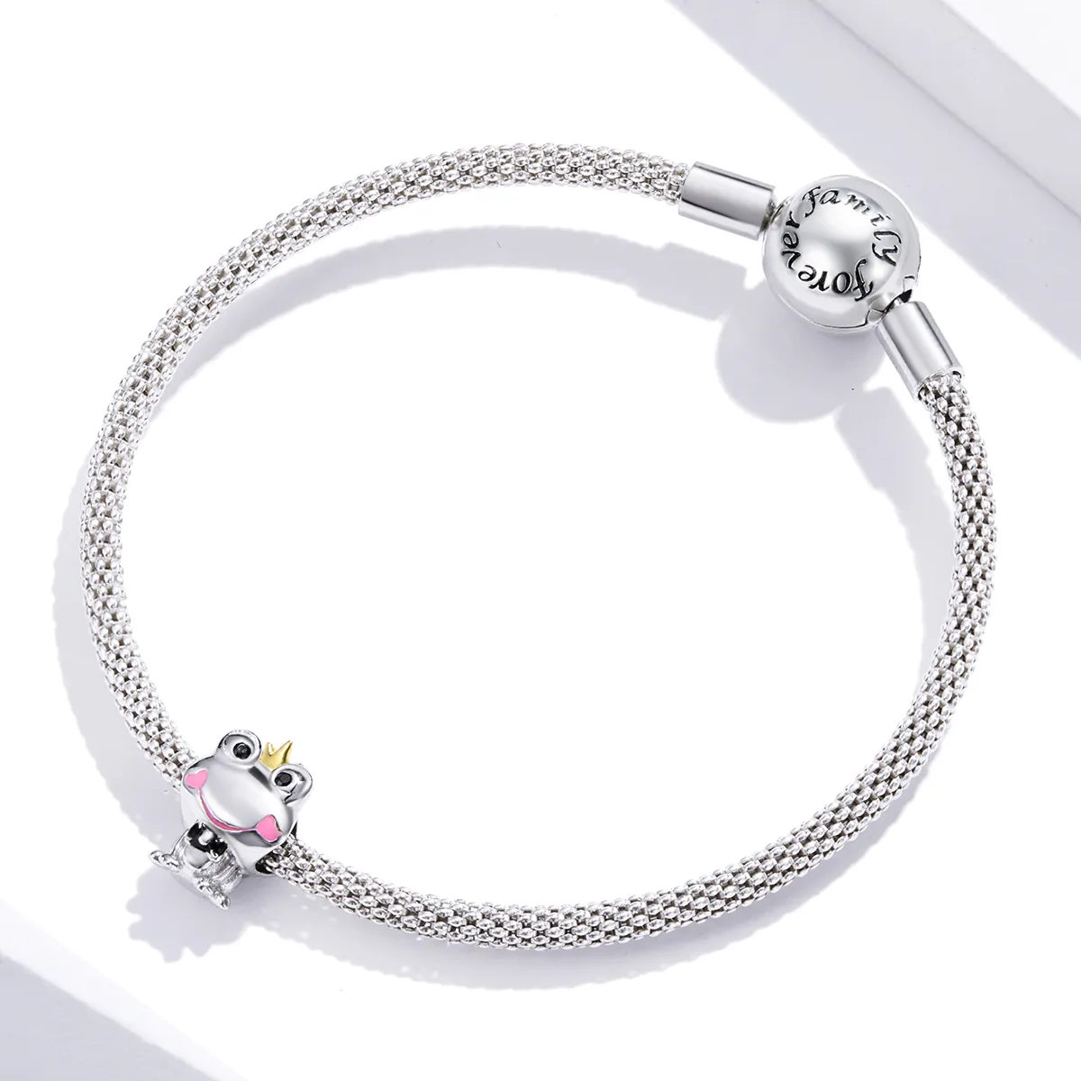 Two Tone Pandora Style Charm, Gentle Frog - SCC1769