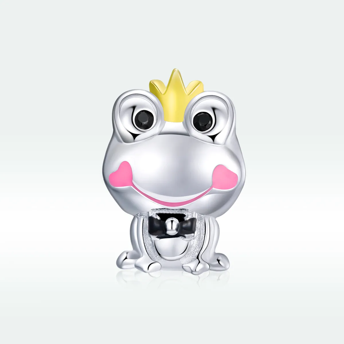 Two Tone Pandora Style Charm, Gentle Frog - SCC1769