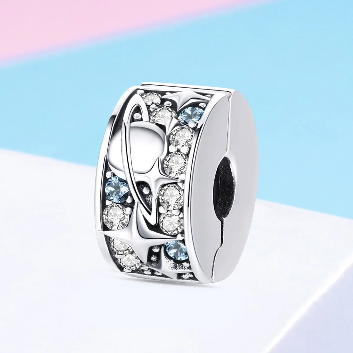 Pandora Style Silver Charm, Planet - SCC985