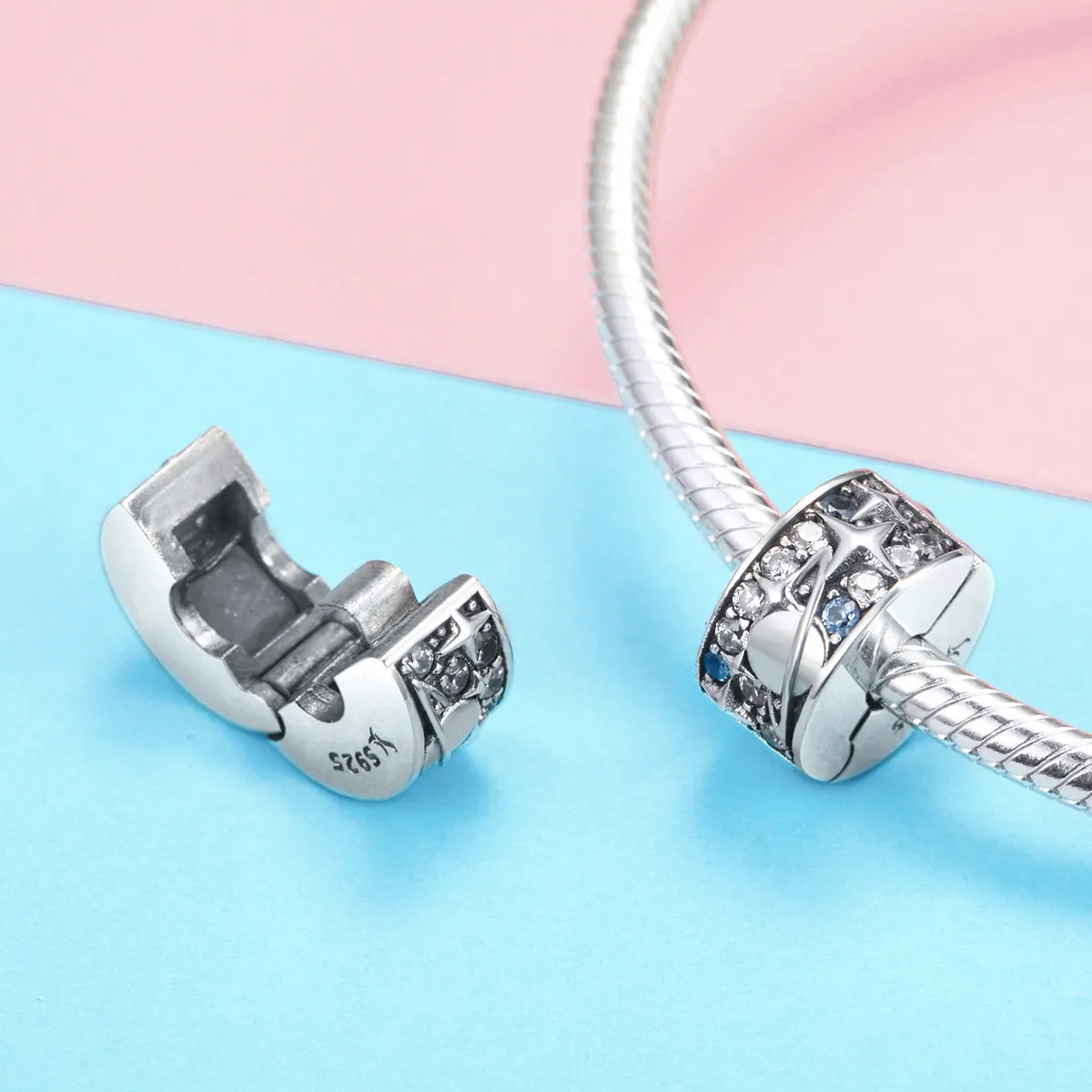 Pandora Style Silver Charm, Planet - SCC985