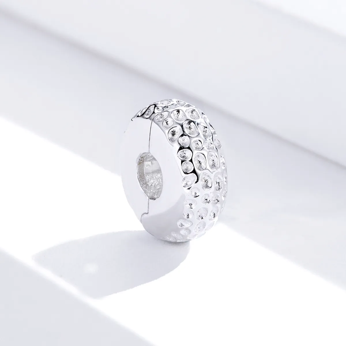 Pandora Style Silver Charm, Texture - SCC1490