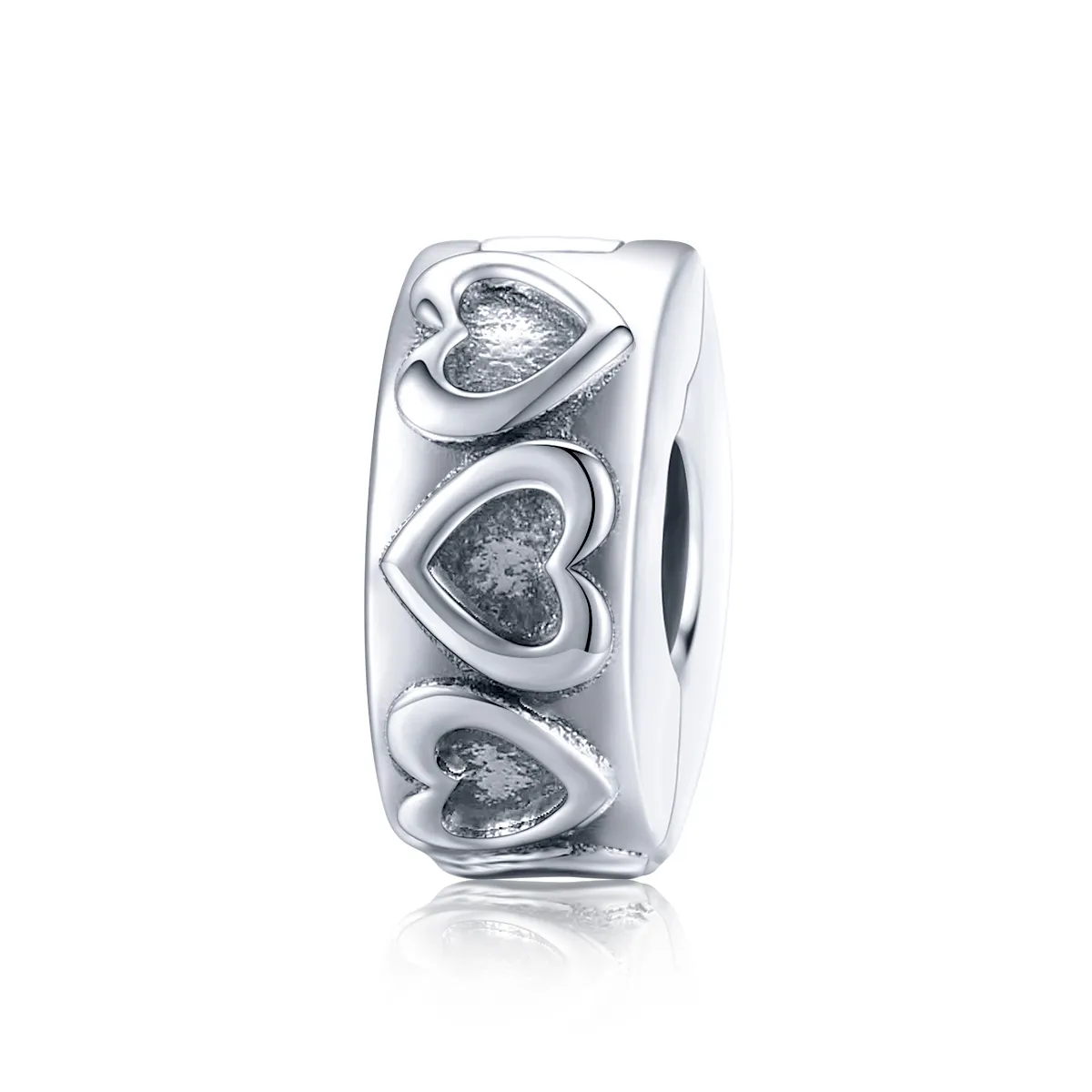 Pandora Style Silver Charm, Vintage Relief - SCC1557