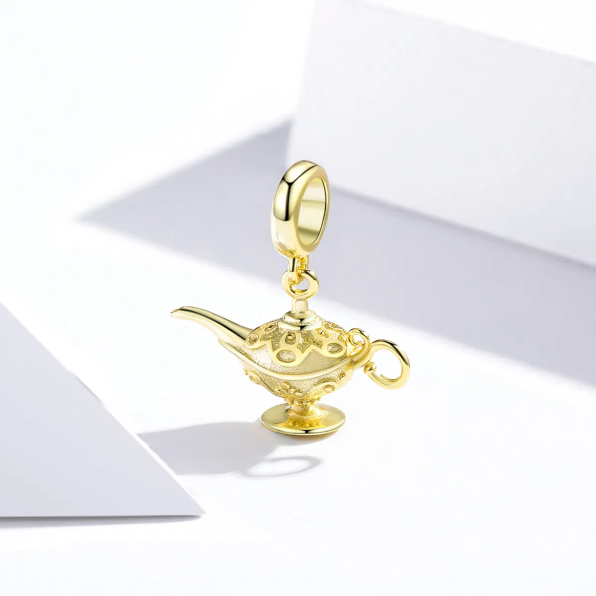 Pandora Style Dangle Charm, Golden Magic Lamp - SCC1819