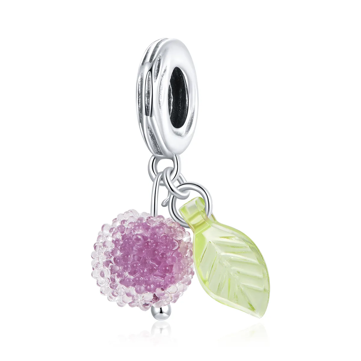 Pandora Style Silver Bangle Charm, Fruit - SCC1802