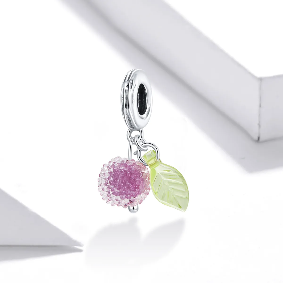 Pandora Style Silver Bangle Charm, Fruit - SCC1802