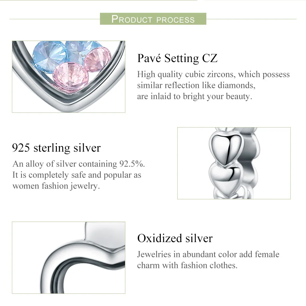 Pandora Style Silver Bangle Charm, Memory Bottle - SCC588