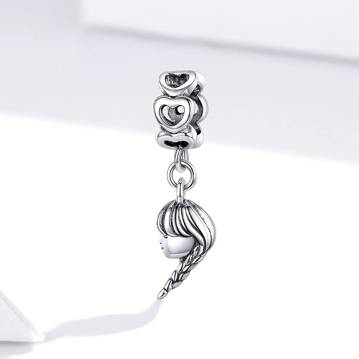 Pandora Style Silver Bangle Charm, Mother and Daughter - BSC276