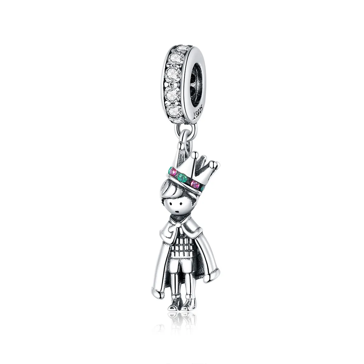 Pandora Style Silver Bangle Charm, Prince of The Sea - SCC1584