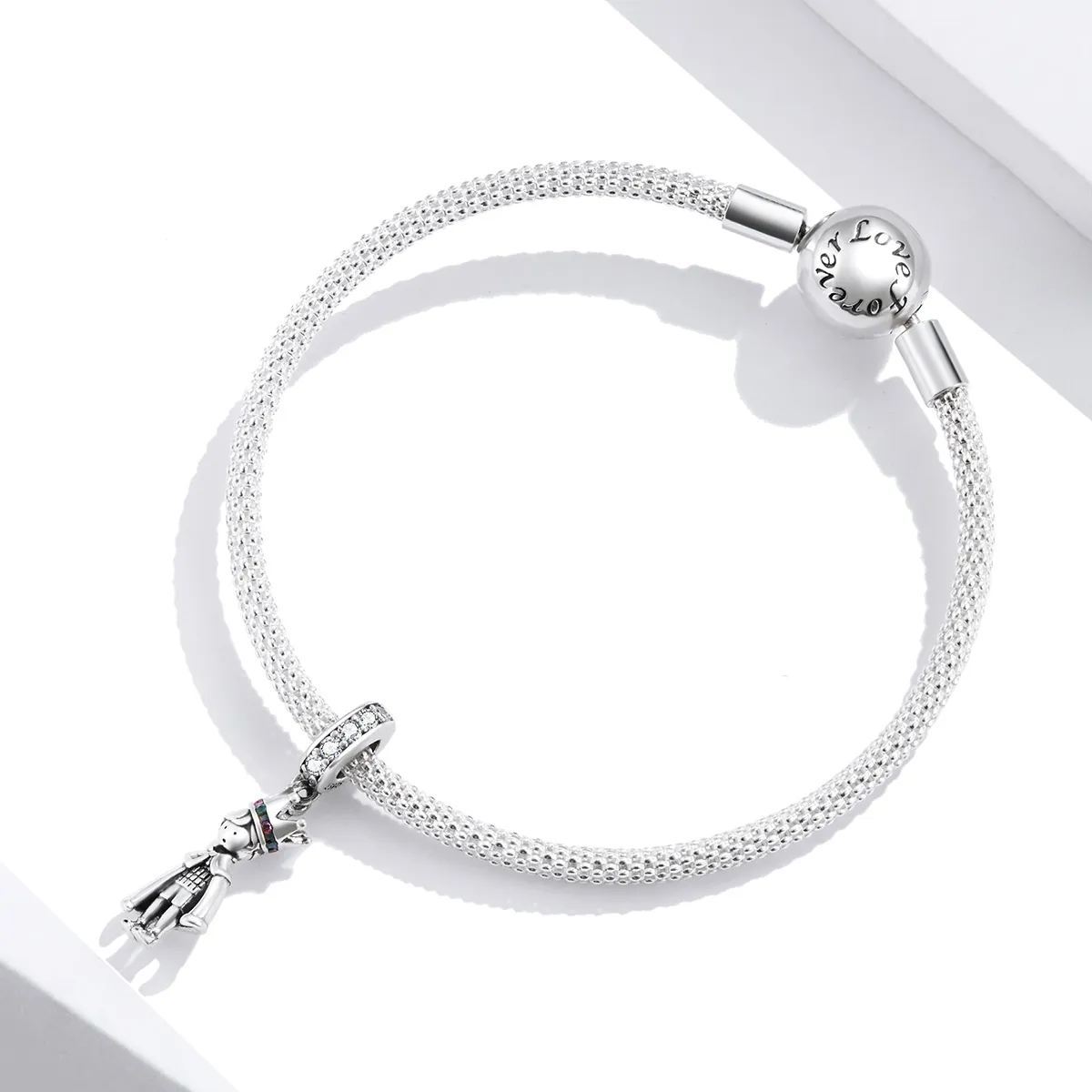 Pandora Style Silver Bangle Charm, Prince of The Sea - SCC1584