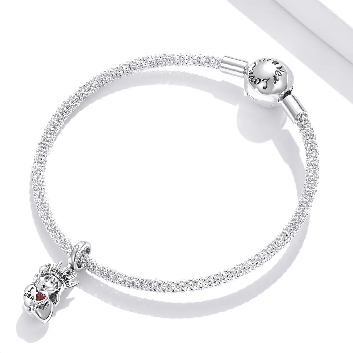 Pandora Style Silver Bangle Charm - SCC1883