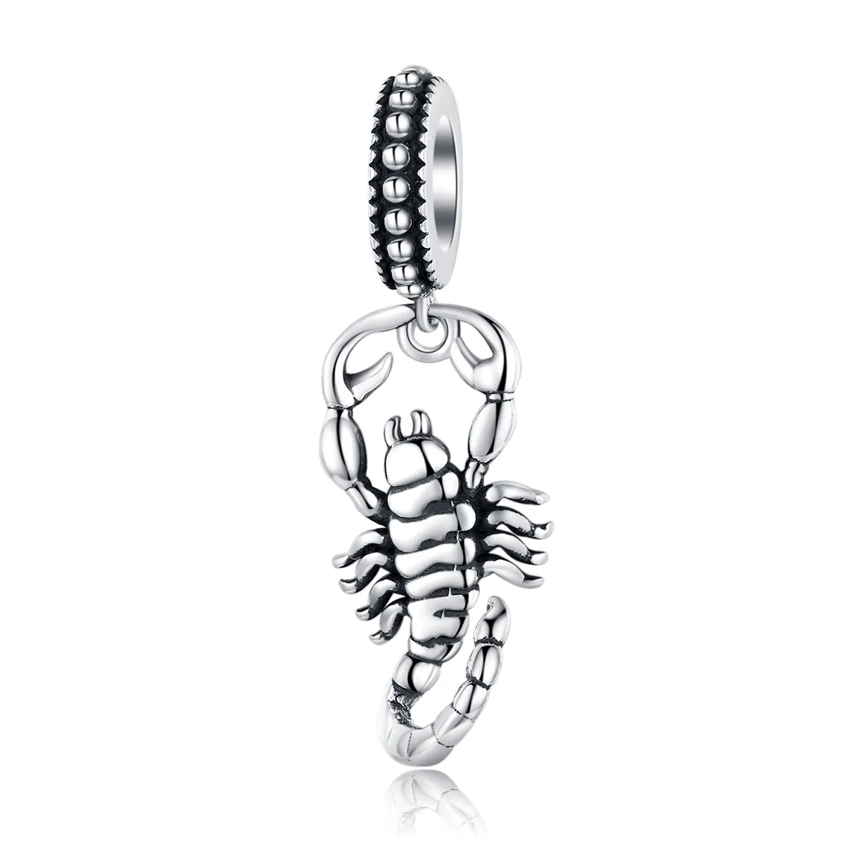 Pandora Style Silver Bangle Charm, Scorpio - SCC1329