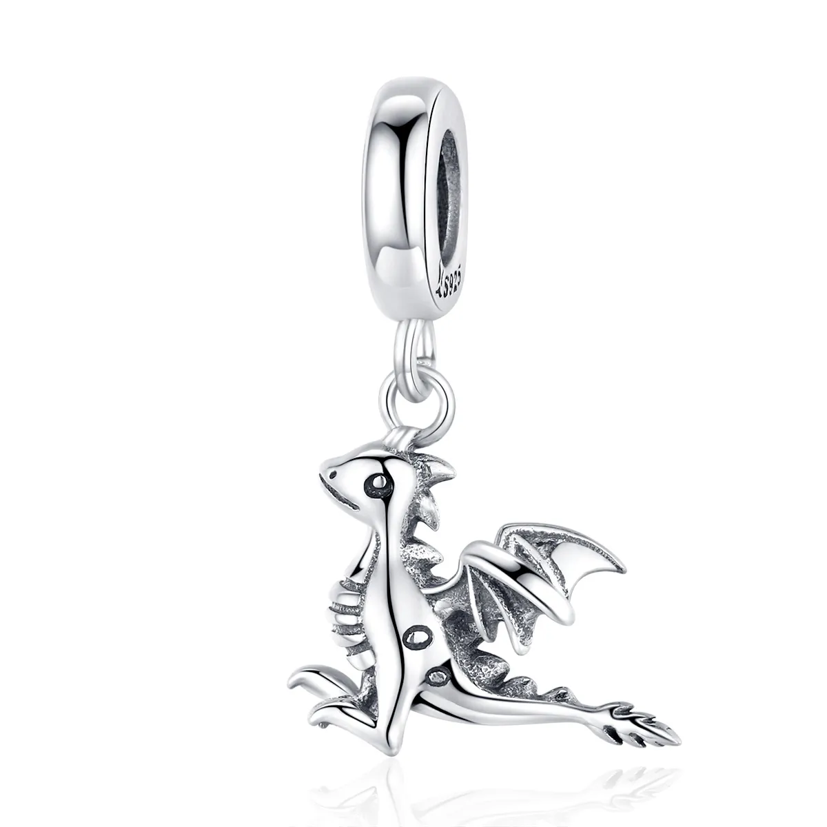 Pandora Style Silver Bangle Charm, You Are Magic Dragon - SCC1322