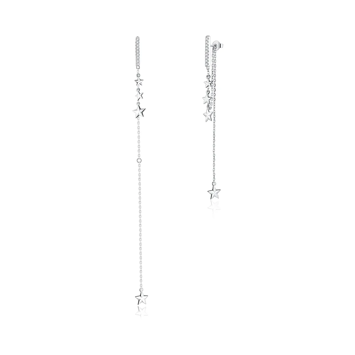 Pandora Style Silver Dangle Earrings, Shining Mango - BSE349