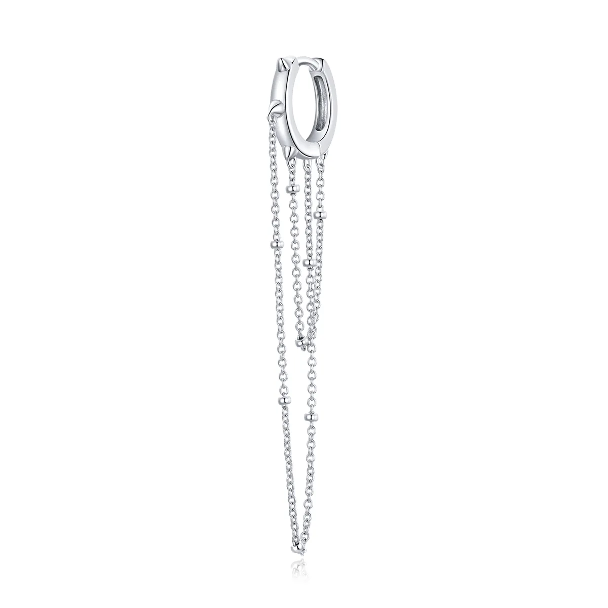 Pandora Style Silver Dangle Earrings, Tassel - SCE1115