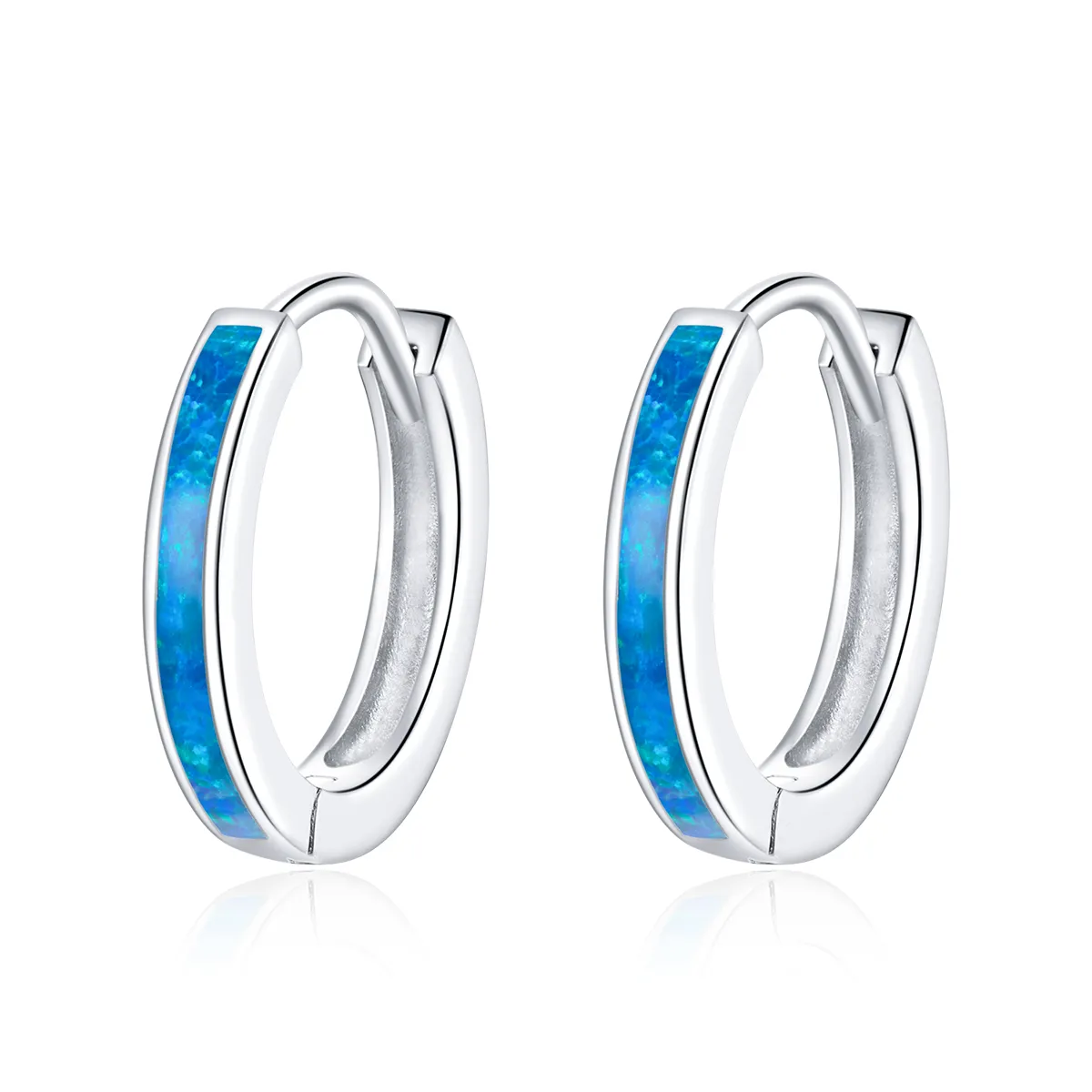 Pandora Style Silver Hoop Earrings - SCE992