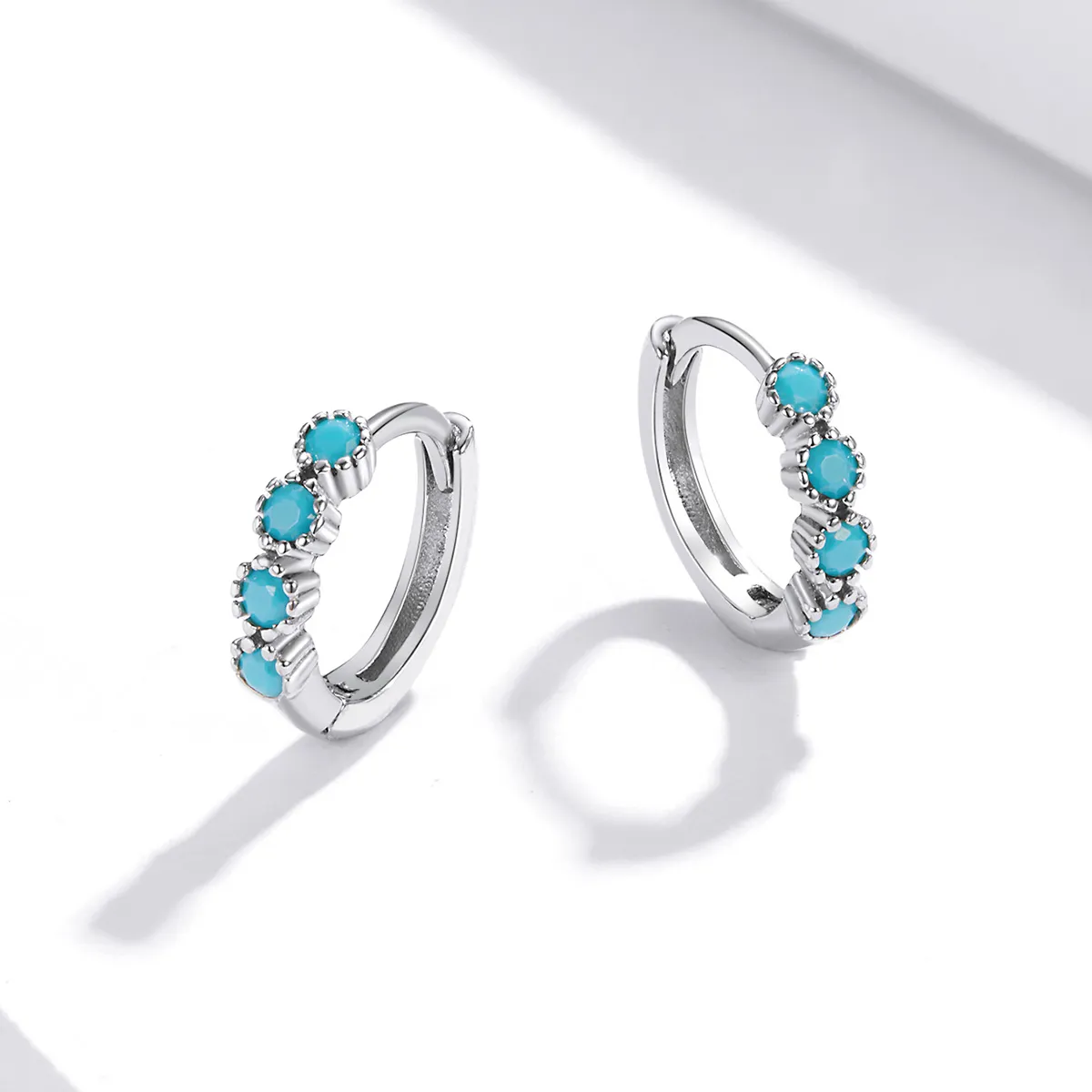 Pandora Style Silver Hoop Earrings, Stylish - SCE1127