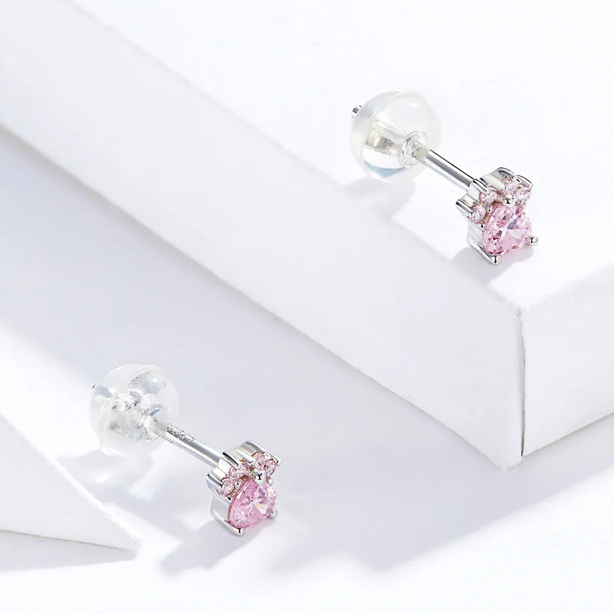 Pandora Style Silver Stud Earrings, Budding Claws - SCE781