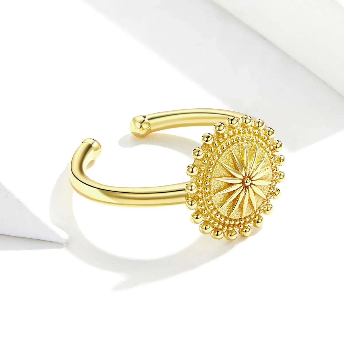 Pandora Style 18ct Gold Plated Open Ring, Starry - SCR580