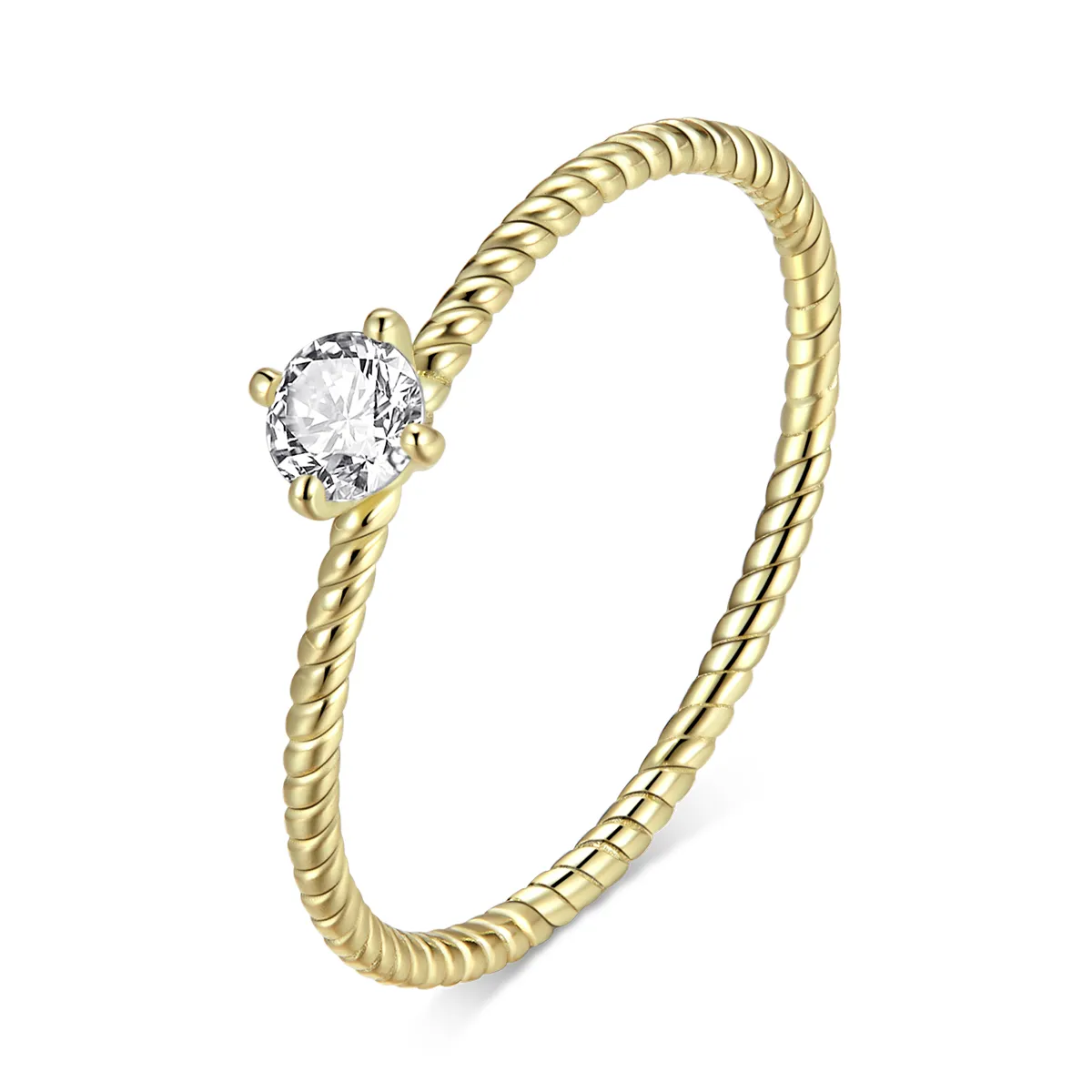 Pandora Style 18ct Gold Plated Ring, Timeless - SCR716