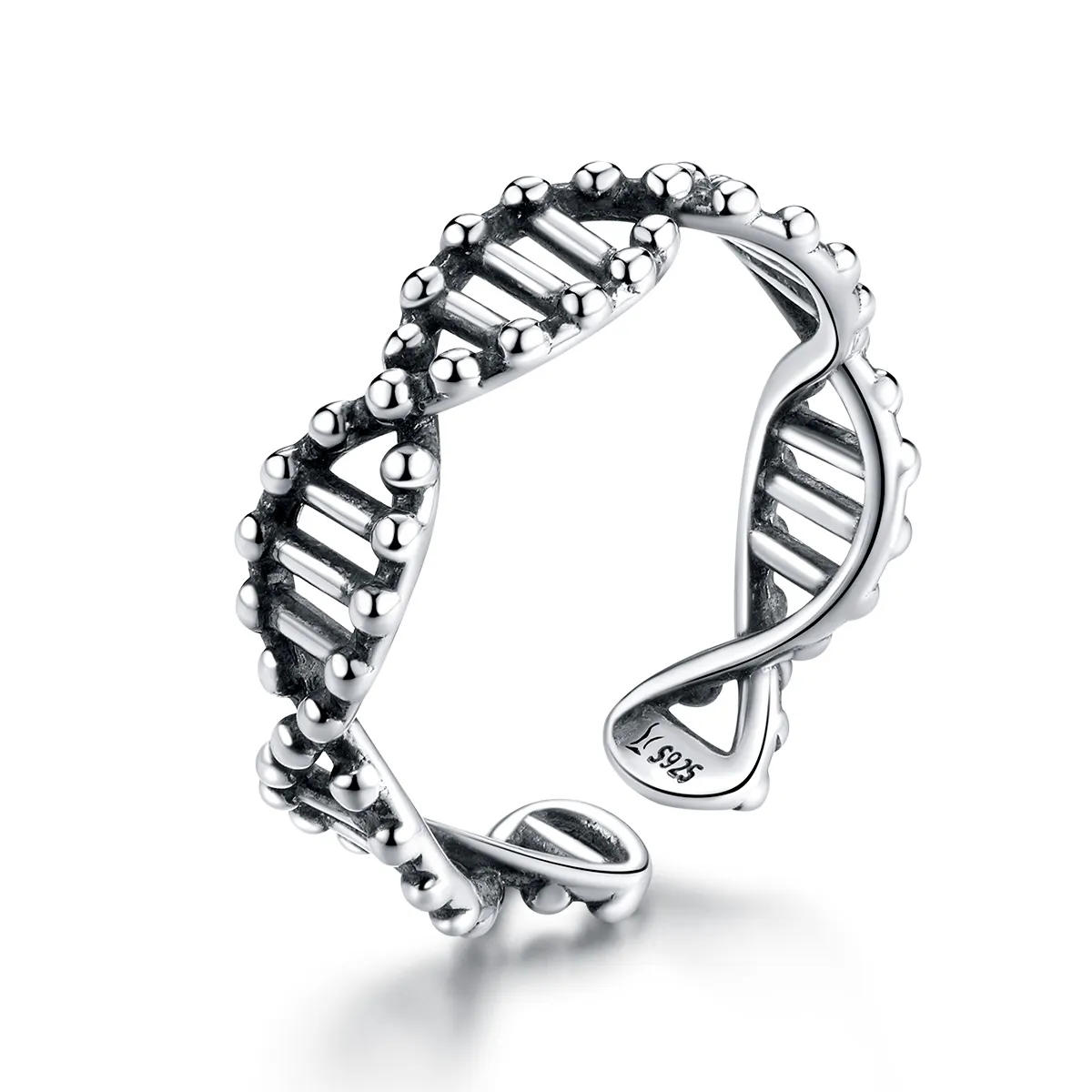 Pandora Style Silver Open Ring, Dna - SCR643