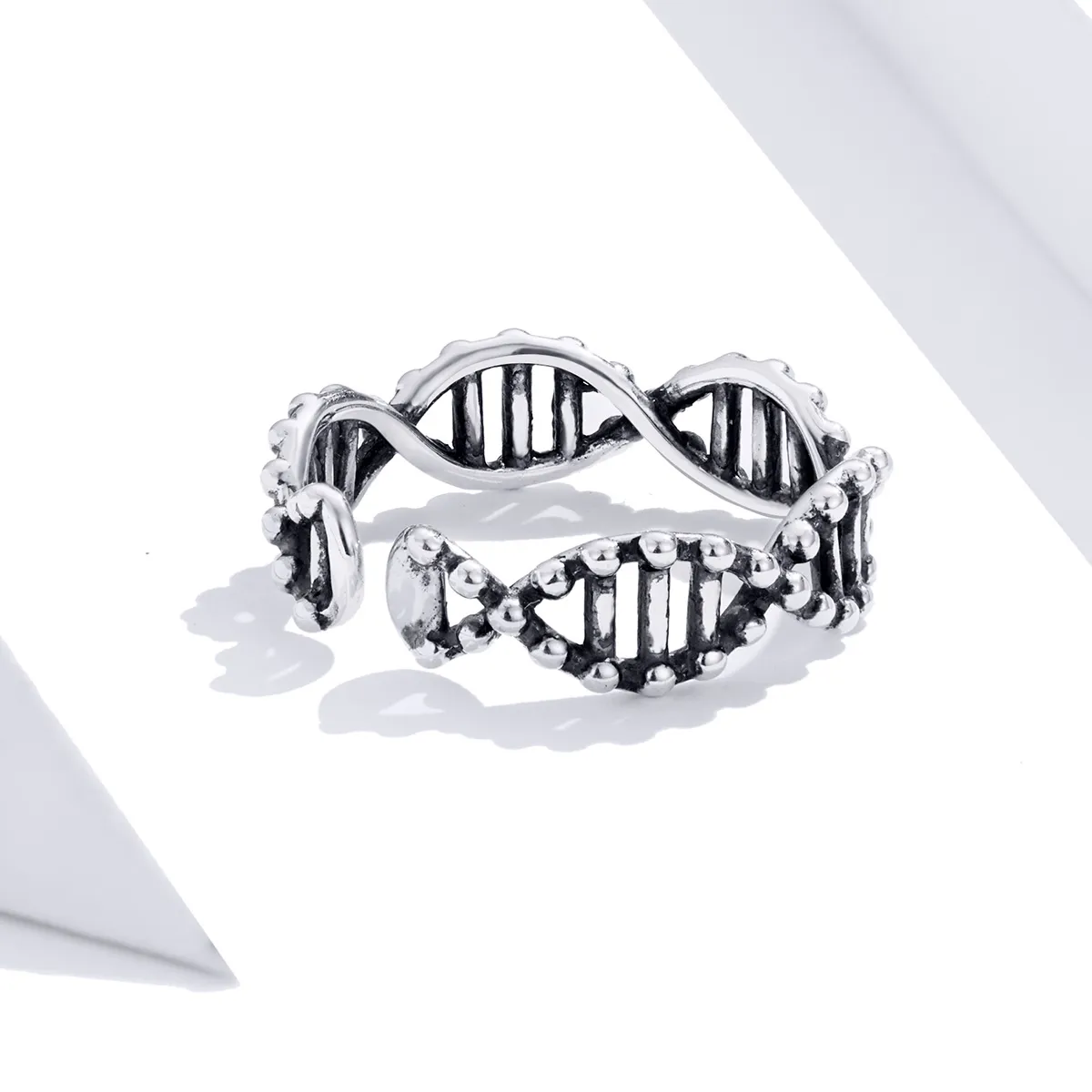 Pandora Style Silver Open Ring, Dna - SCR643