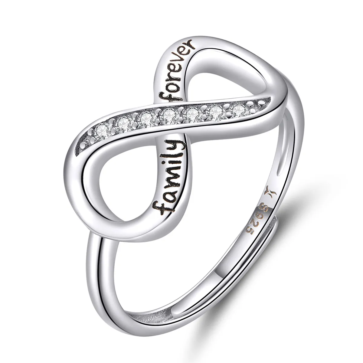 Pandora Style Silver Open Ring, Endless Love - SCR579