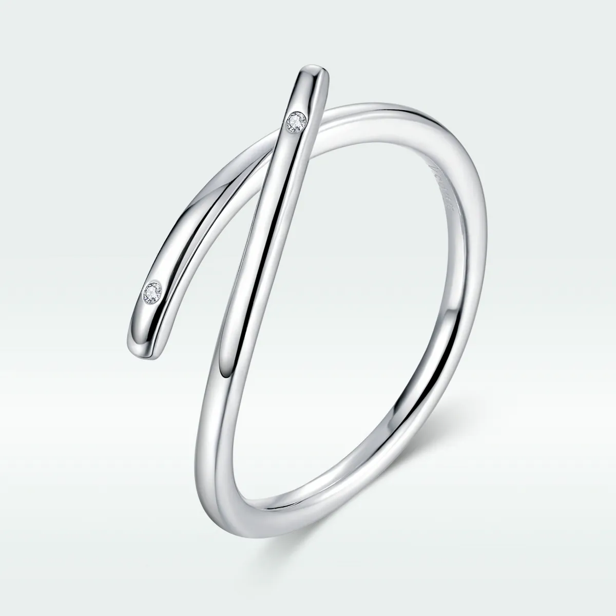 Pandora Style Silver Open Ring, Finger Heart - SCR653