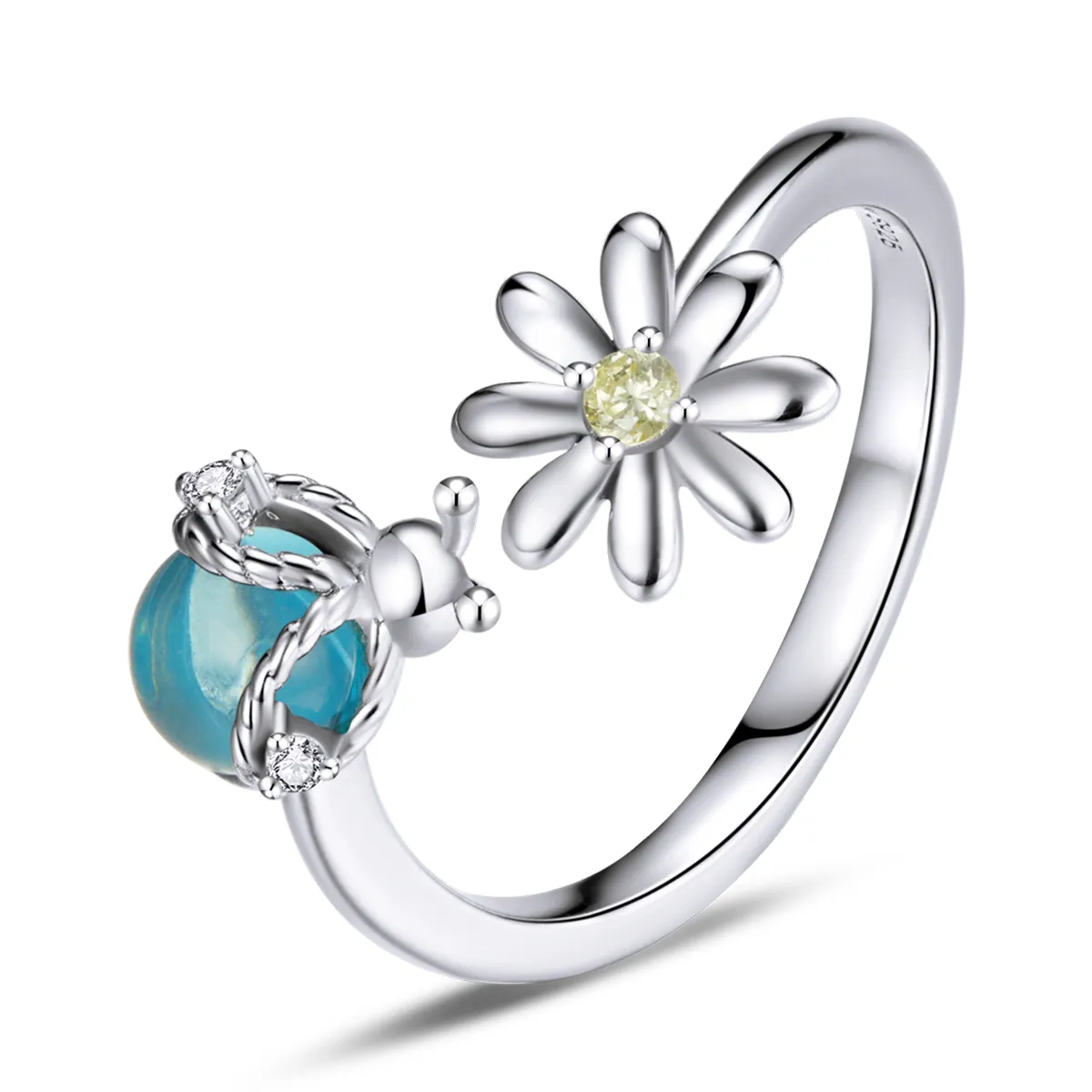 Pandora Style Silver Open Ring, Garden - SCR726