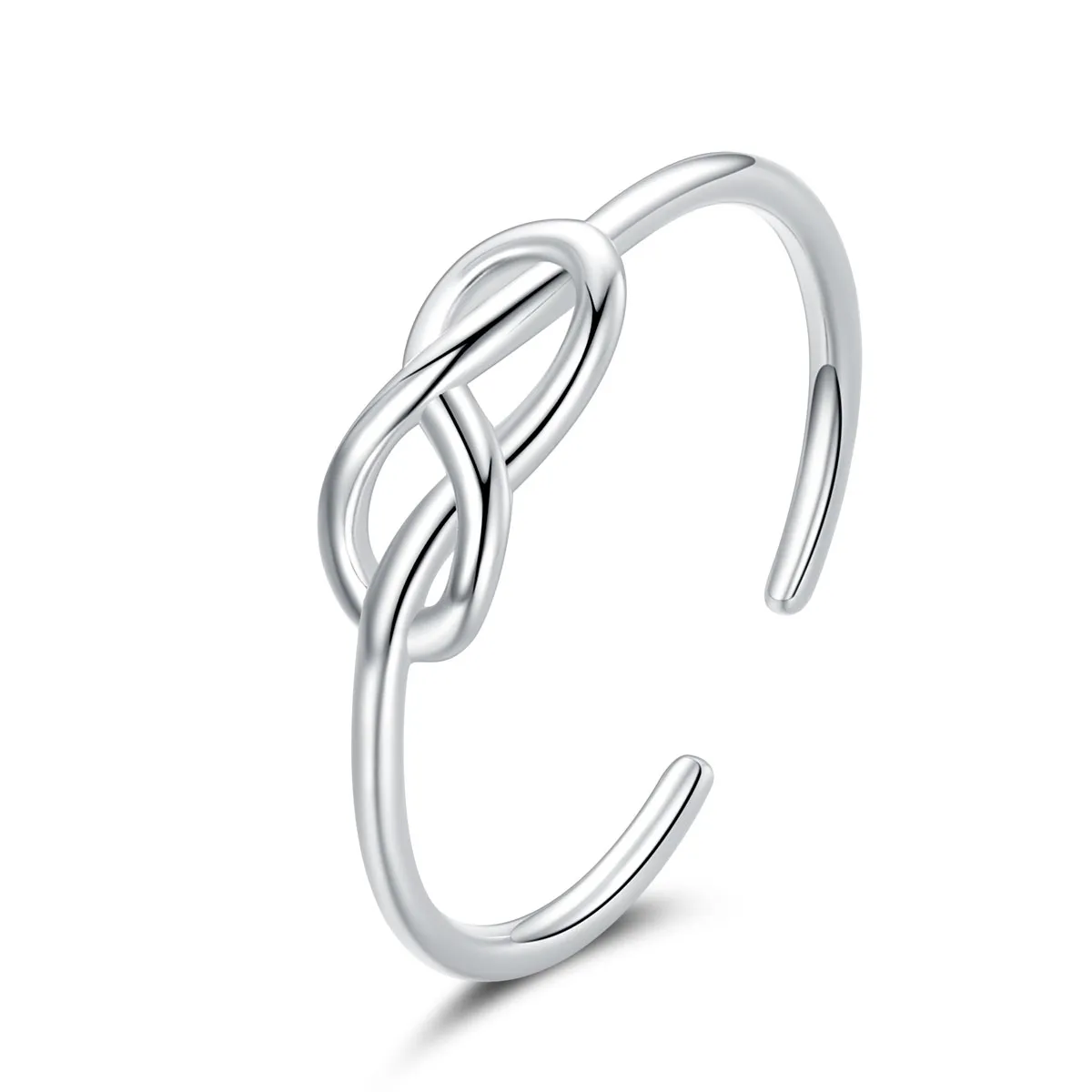 Pandora Style Silver Open Ring, Infinity - BSR143