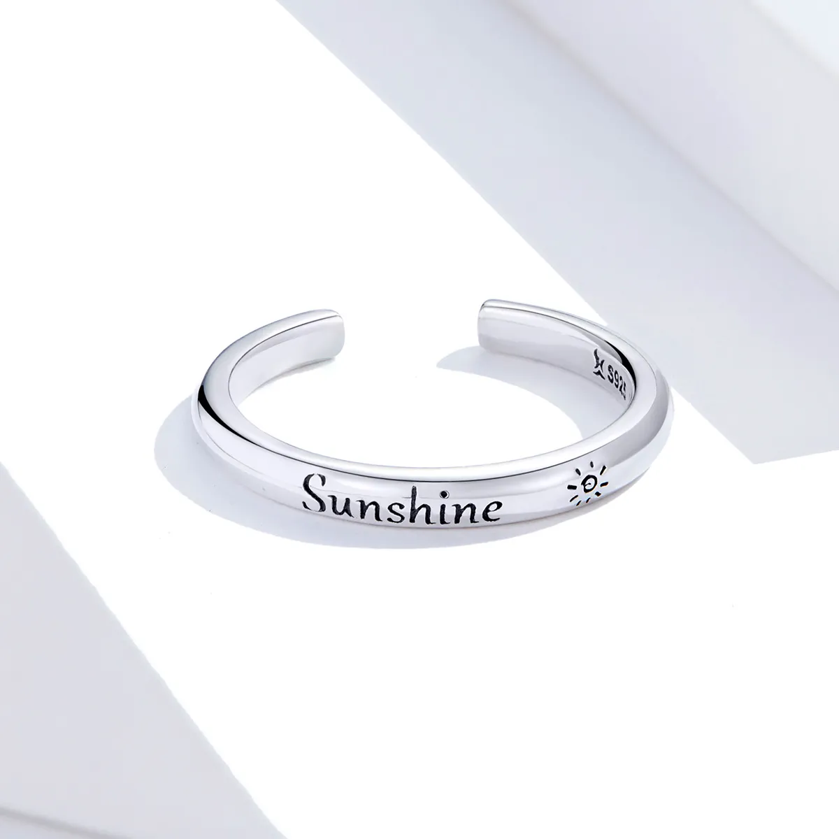 Pandora Style Silver Open Ring, Sunshine - SCR649