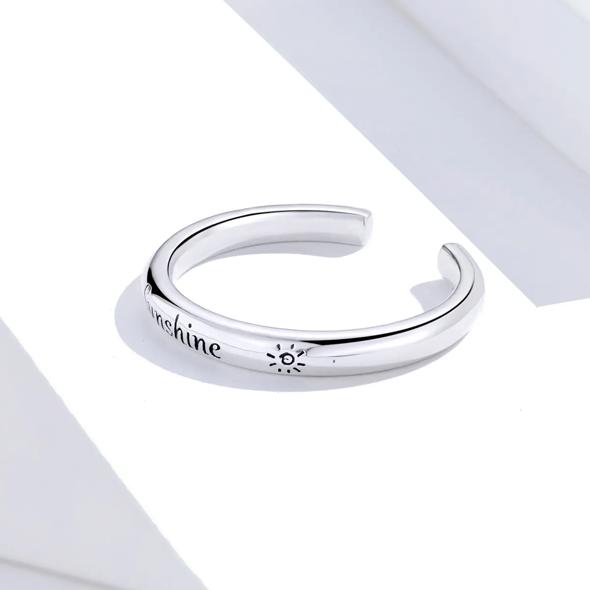 Pandora Style Silver Open Ring, Sunshine - SCR649